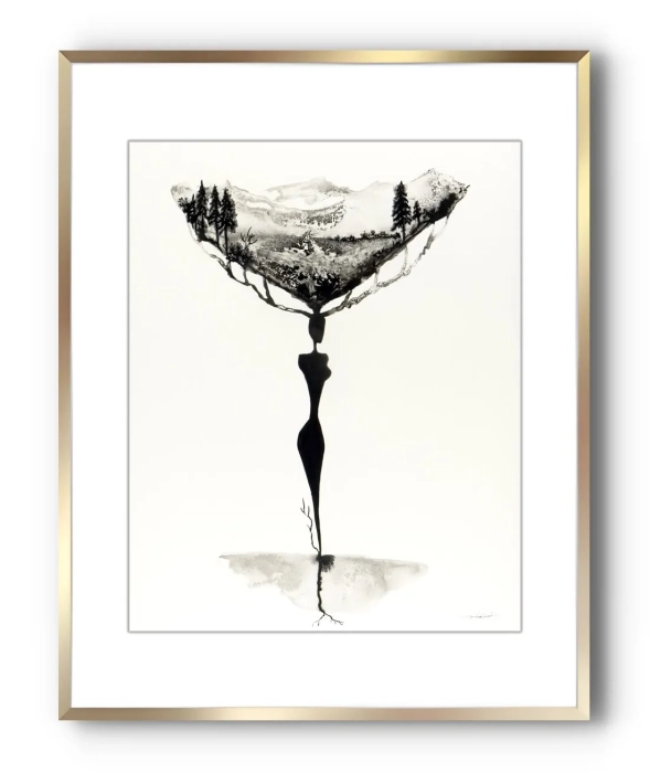 Elegancja i Minimalizm Grafika Artystyczna 40x50 