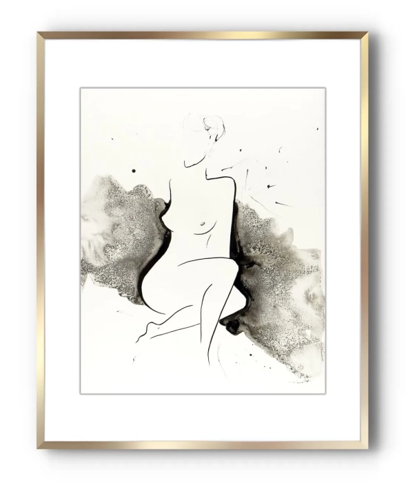 Elegancja i Minimalizm Grafika Artystyczna 40x50 