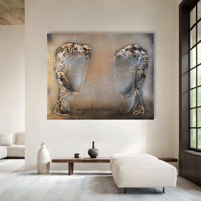 Sploty Zrozumienia 150x120 obraz malowany ręcznie