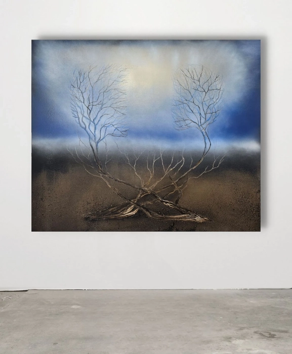 Cykl Sploty Obraz 120x100 Surrealizm,  ręcznie malowany