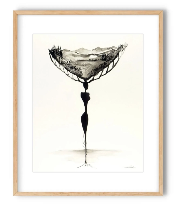 Elegancja i Minimalizm Grafika Artystyczna 40x50  