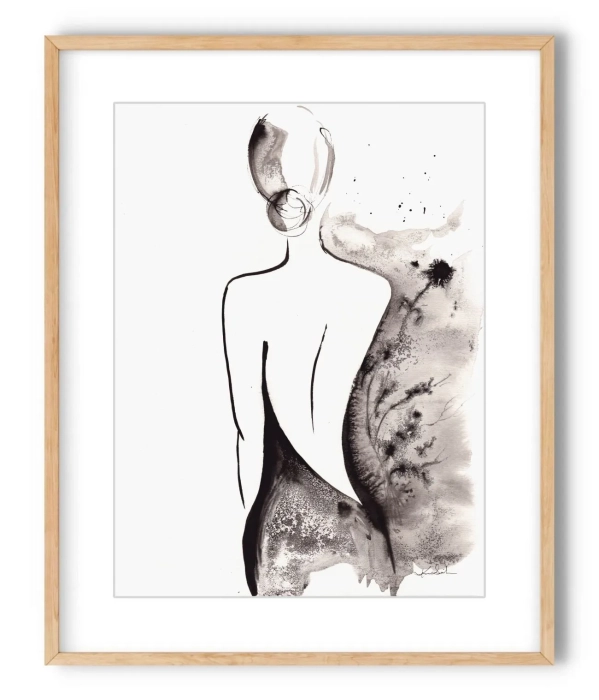 Oryginalna grafika  artystyczna 30x40 elegancki minimailzm  