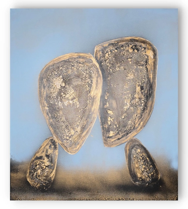 Obraz olejny  90x100 Glaktyki ręcznie malowany 