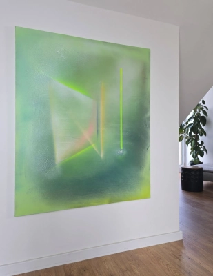 pastel-vibe-3-zielona-abstrakcja-efekt-pryzmatu-recznie-malowany