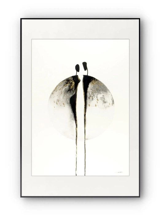 Grafika 50x70  zdobiona zlotem  