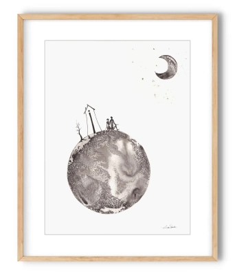 plakat-grafika-artystyczna-ksiezyc-kosmos-marzenia-gwiazdy
