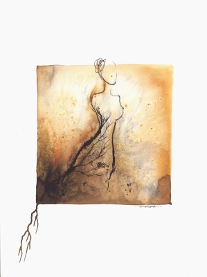 obraz-akwarela-abstrakcja-pejzaz-z-motywem-roslinnym-kobieta