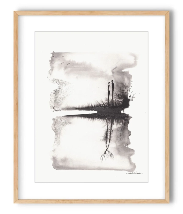 Oryginalna akwarela  artystyczna 30x40  