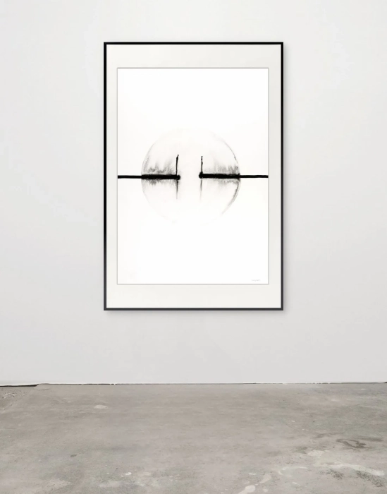 Abstrakcja Tuszem 70x100 Postać 