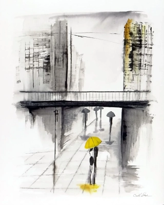 obraz-deszczowa-ulica-akwarela-40x50-parasole
