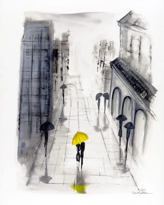 Obraz-miasto-parasole-40x50