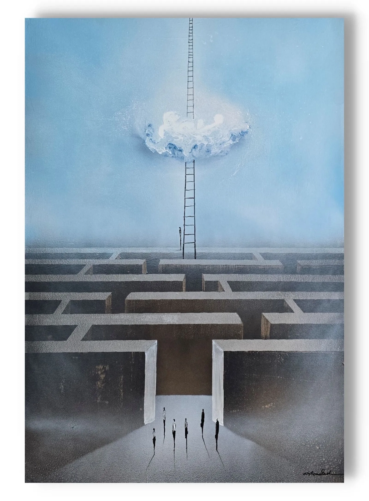  Cykl Expanse -  wyjście 70x100 olej, surrealizm  
