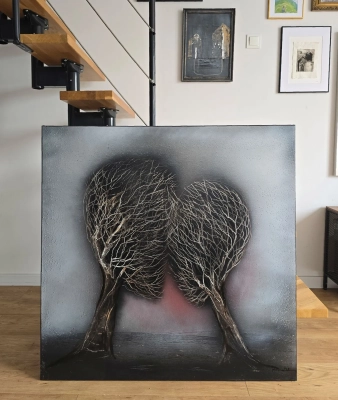 obrazy-mlodych-malarzy-100x100-cykl-sploty-obraz-olejny