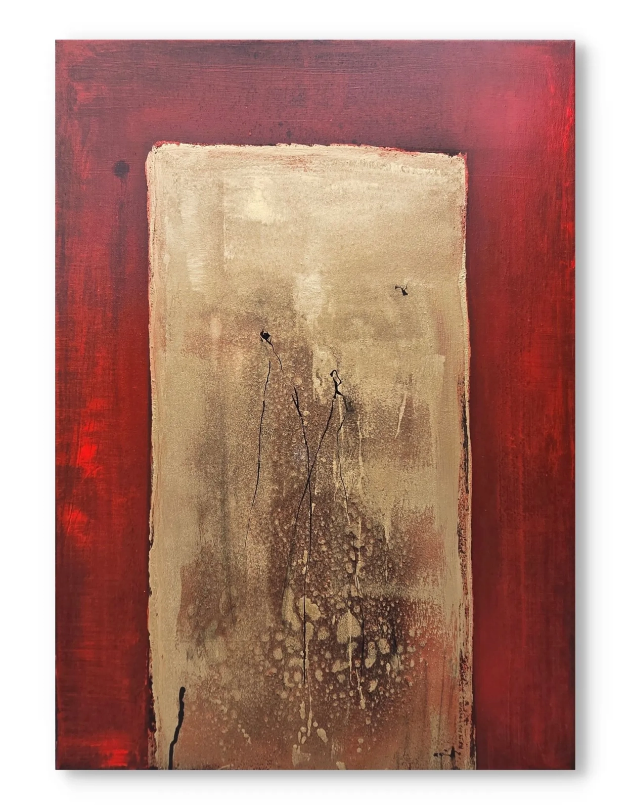 Energie Gold&Red, obraz olejny 50x70 