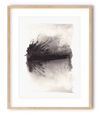 akwarela-30x40-monochromatyczny-pejzaz-na-sciane