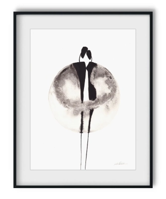 minimalistyczna-grafika-tuszem-para-30x40