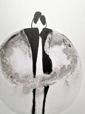 minimalistyczna-grafika-tuszem-para-30x40