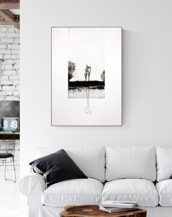 obraz 50 x 70 cm malowany ręcznie, abstrakcja