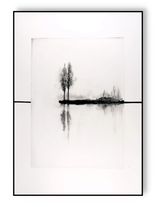 Abstrakcja Tuszem 70x100  