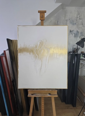 Abstrakcja-zloto-bialy-nowoczesne-obrazy-do-salonu-malowane