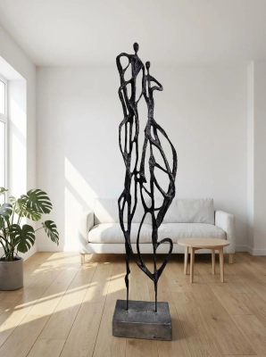 rzeźby-do-domu-zdjecie-rzezby-w-salonie-nowoczesna-rzezba-przenikanie