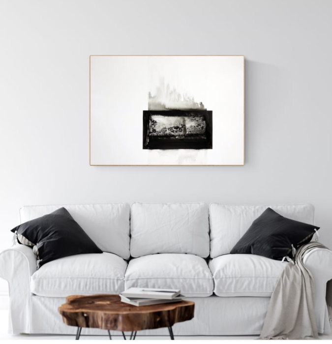 obraz 70 x 50 cm malowany ręcznie, abstrakcja