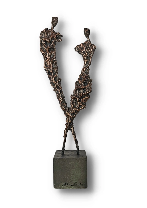 Miedziana Rzeźba - mała - Cykl Sploty no.209