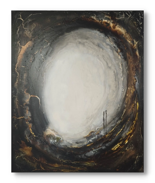 Wyrazista Abstrakcja | 90x110 Obraz Pionowy | Cykl ENERGIE 