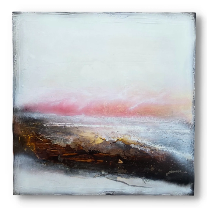 Obraz 120x120 Pejzaż Abstrakcyjny | Białe Obrazy 