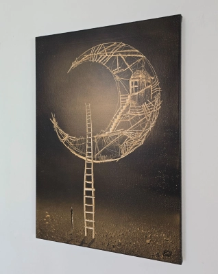 marzyciel-50x70-cykl-sploty-mloda-sztuka-surrealizm
