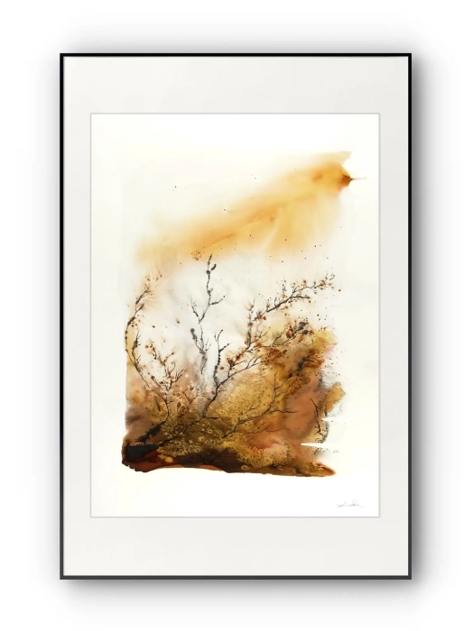 Obraz artystyczna akwarela abstrakcyjna 50x70  