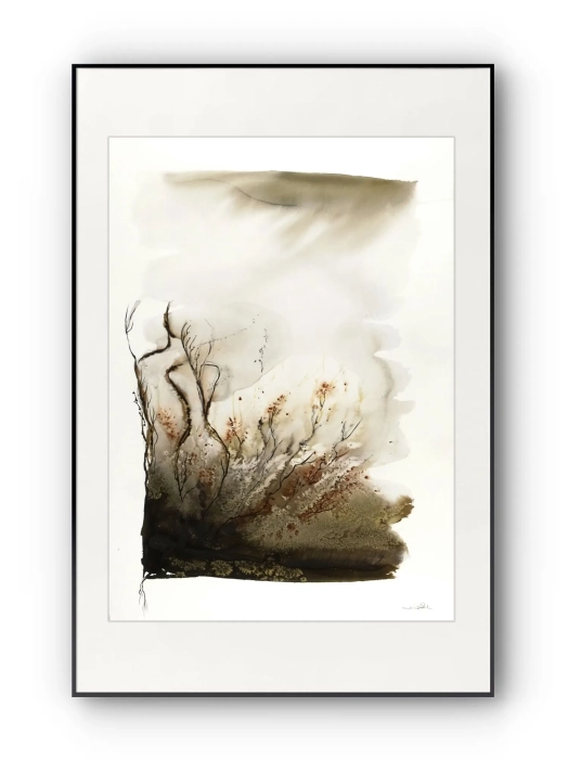 Obraz artystyczna akwarela abstrakcyjna 50x70  