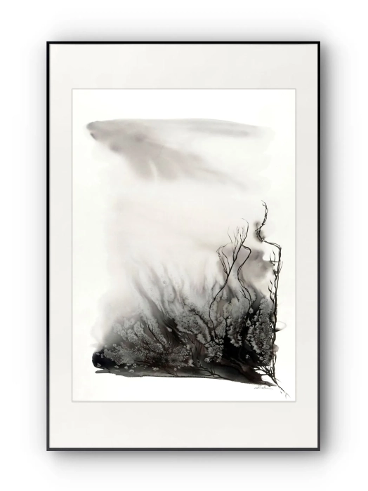 Obraz artystyczna akwarela abstrakcyjna 50x70   