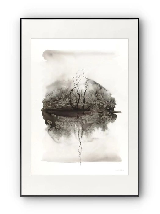 Obraz artystyczna akwarela abstrakcyjna 50x70   