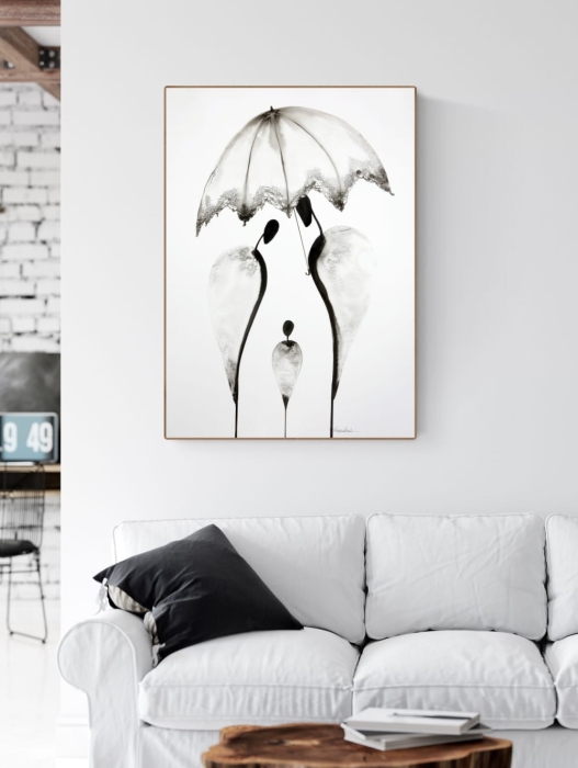 obraz 50 x 70 cm malowany ręcznie, abstrakcja