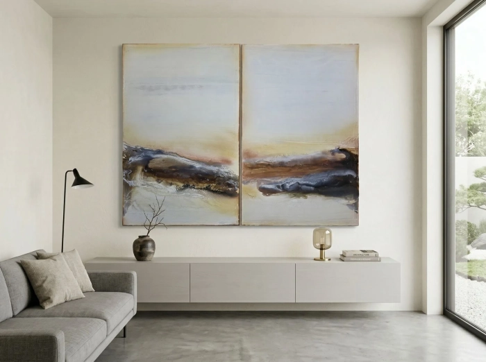 Zestaw  Dyptyk  | Obrazy 160x120  (łącznie) | CYKL Balance  