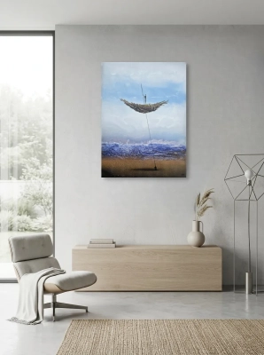 nowoczesny-salon-obraz-sternik-60x80-surrealistyczny-obraz-ręcznie-malowany-artystka-krystyna-siwek