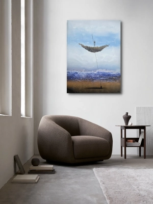 obraz-sternik-60x80-surrealistyczny-obraz-do-salonu-kolory-ziemi-krystyna-siwek