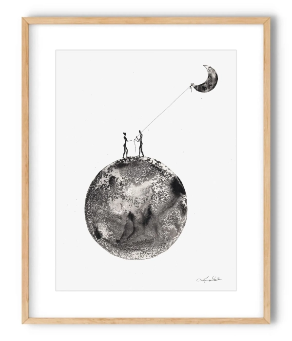 Oryginalna grafika  artystyczna 30x40 Dreams  