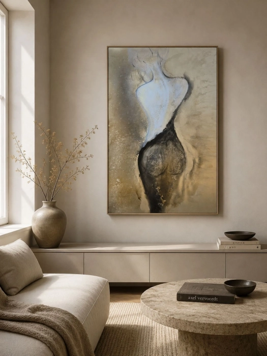 Ekspresyjny Akt Kobiecy 70x100 cm Pożądanie