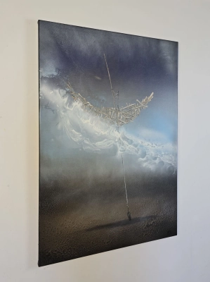 surrealizm-obrazy-na-sprzedaż- Sternik 70x100 Krystyna Siwek