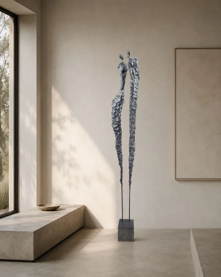 eleganckie-wnętrza- rzeźba -balance-178-cm-duza-rzezba-nowoczesna-krystyna-siwek