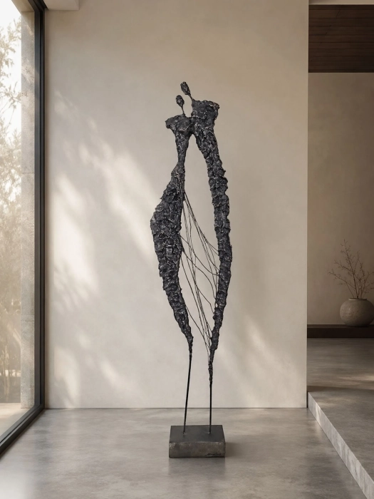 Rzeźba Sploty no.154 | czarny | wys. 170 cm 