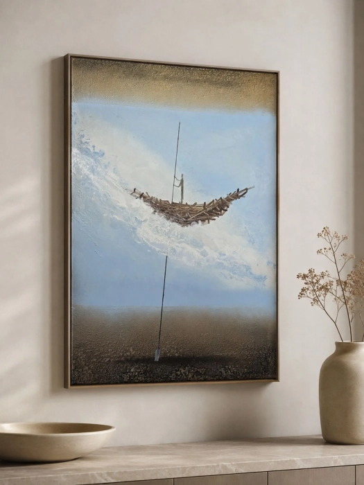 Cykl Sploty - Sternik 50x70 olej, surrealizm   
