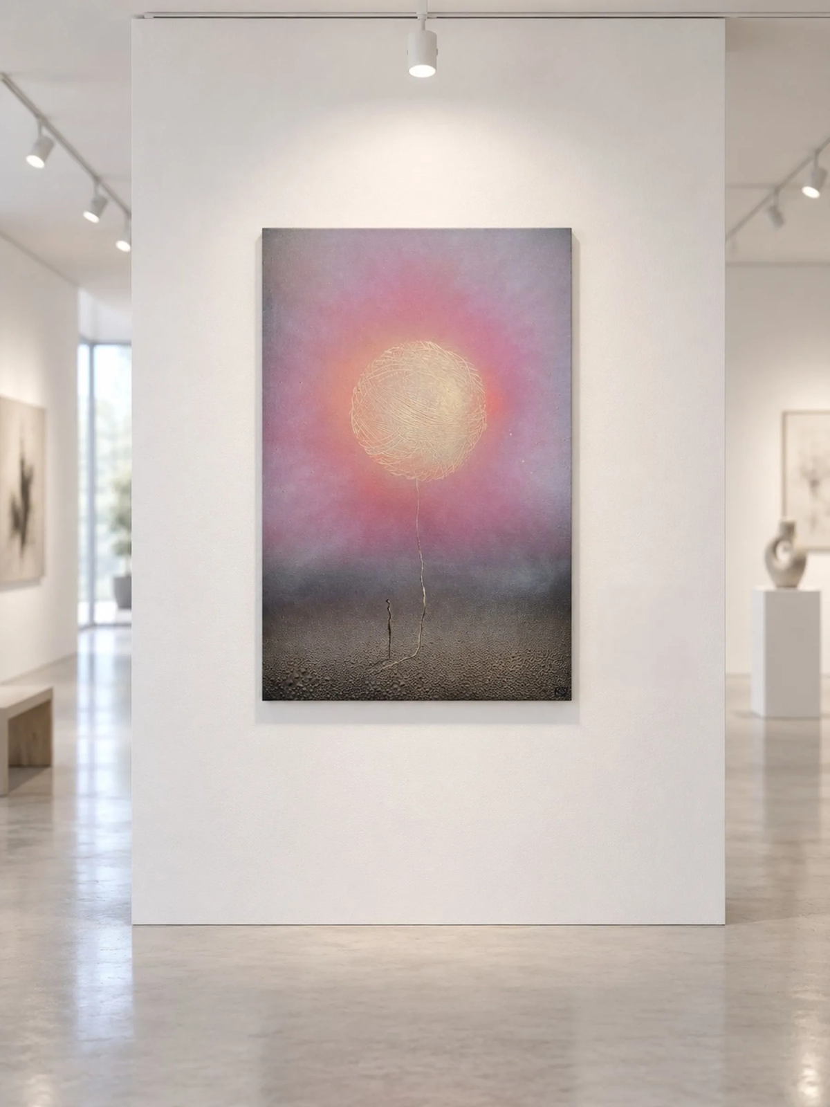 Obraz olejny 60x90 surrealizm Sploty  