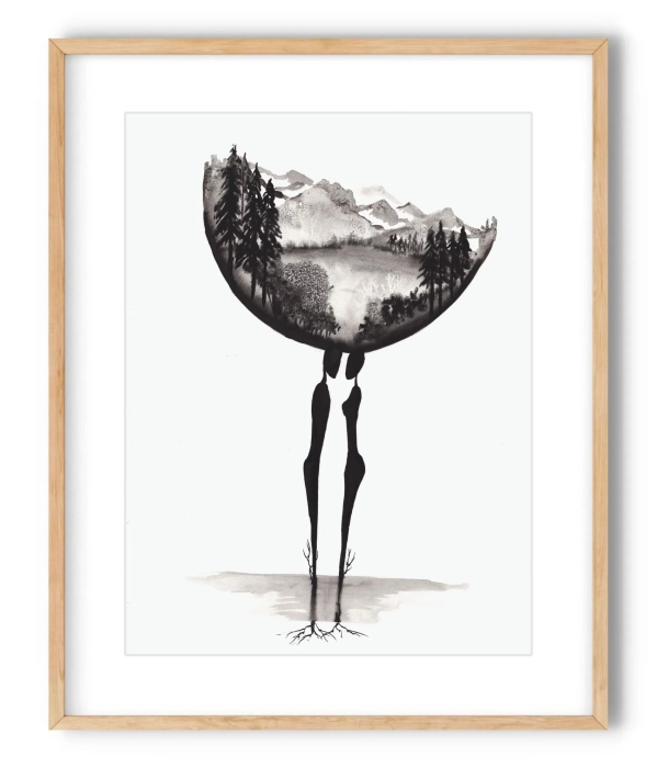 Oryginalna grafika  artystyczna 30x40 