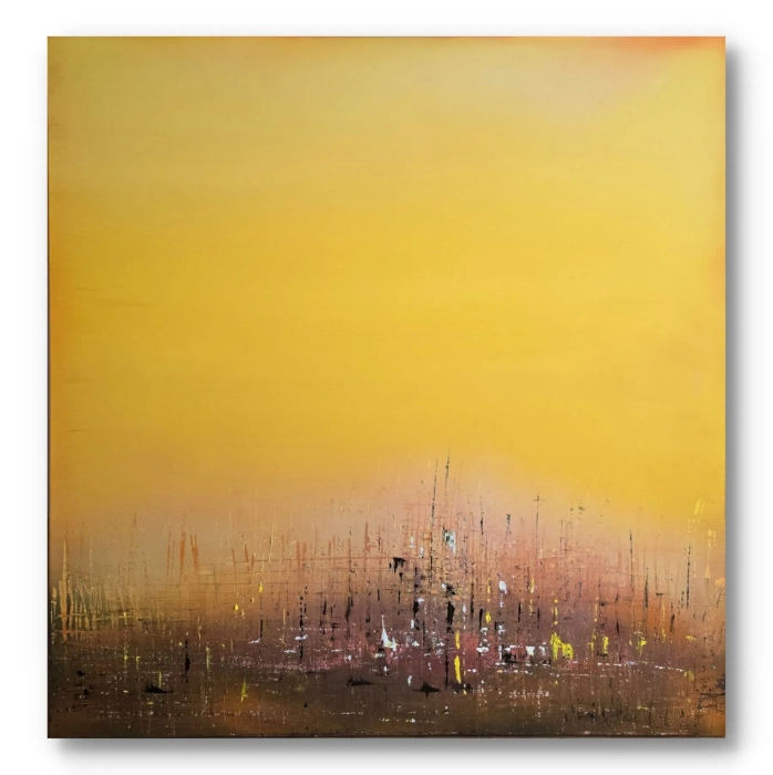 Obraz olejny Energie Yellow no.3    120x120  