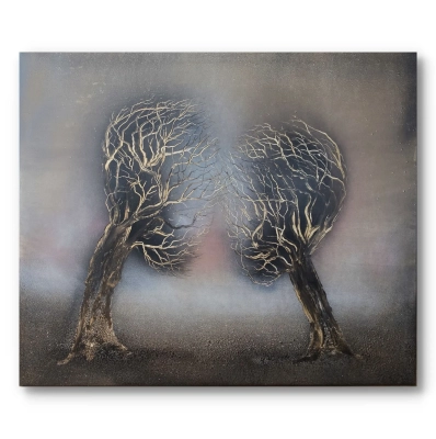 obraz-intymnosc-nowoczesna-abstrakcja-braz-drzewa-120x100