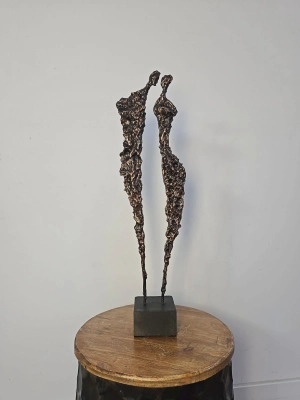 Sploty no.269 — rzeźba 64 cm Krystyna Siwek w kolorystyce miedzi i szczotkowanego brązu-sprzedaż-pracownia-siwek