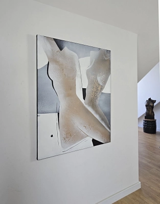 ESSENCE — nowoczesny akt abstrakcyjny 80x100 cm Krystyna Siwek